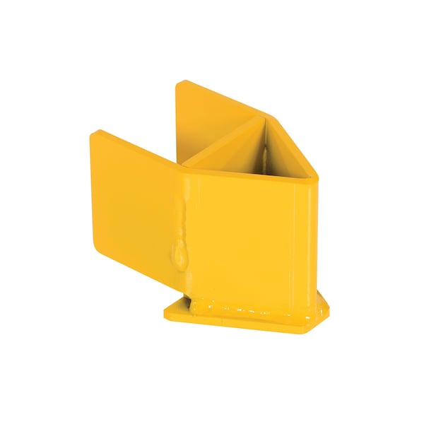Vestil Yellow Powder Coat Steel Rack Upright Guard 4.5"W x 6.1875L x 4.25"H G3-V4-YL - main